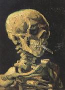 Skull with Burning Cigarette (nn04)